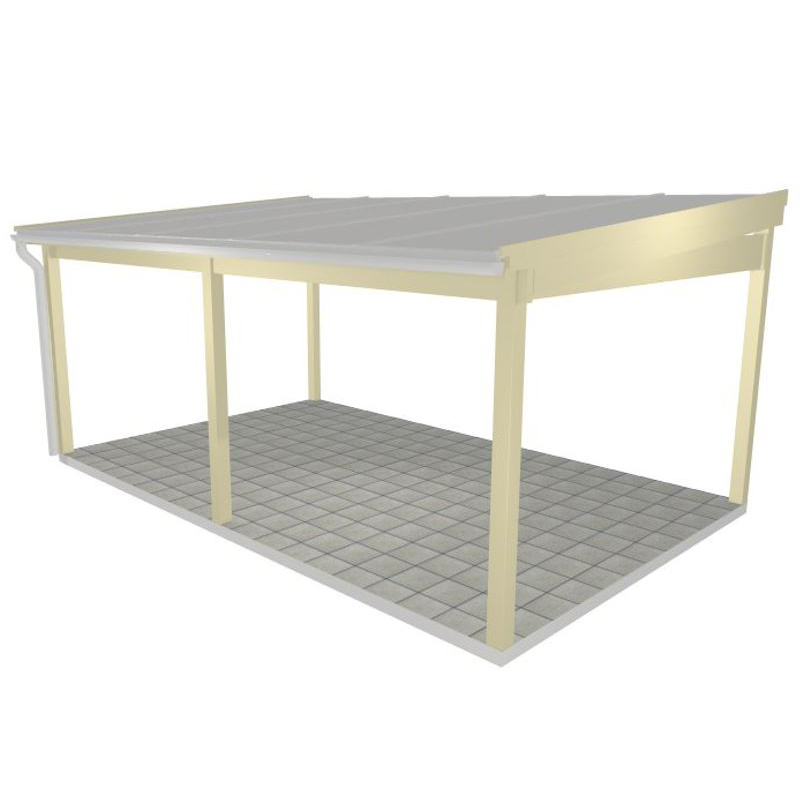 Uterumsstomme  Skimmra  B 5645 x D 3530mm med Mittstolpe B 5645 x D 3530 mm