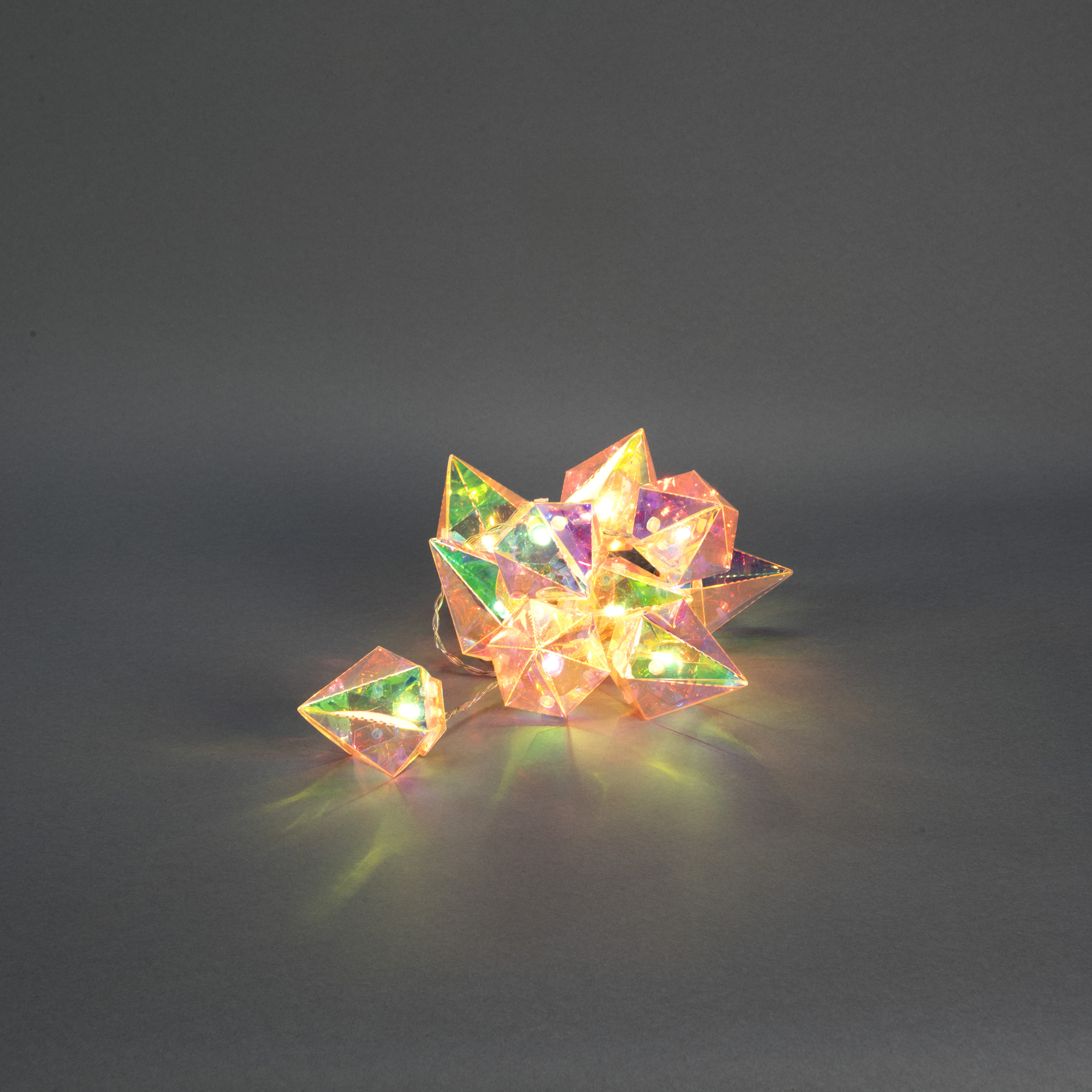 Batteridriven Ljusslinga Gnosjö Konstsmide 10 LED Glober m. Timer