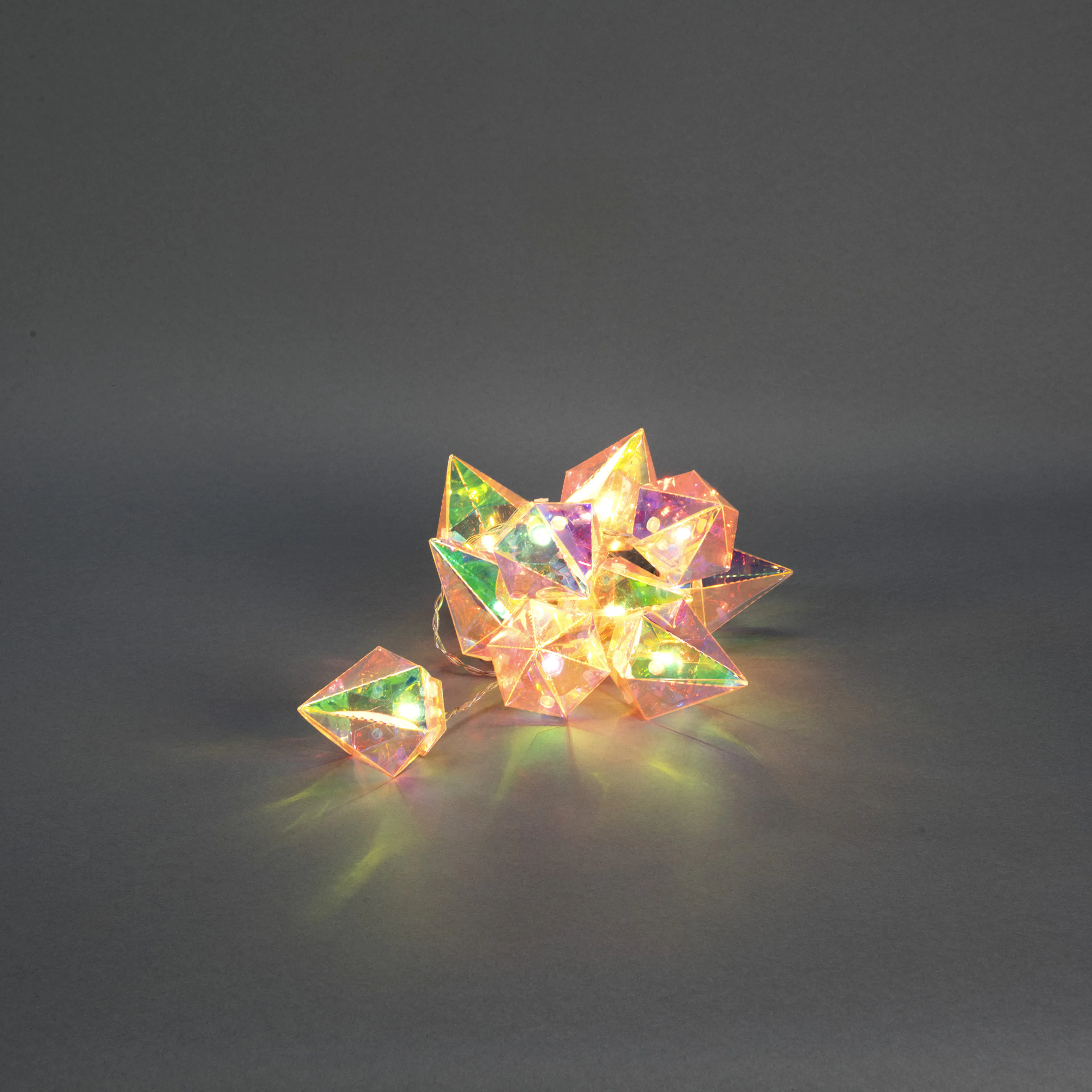 Batteridriven Ljusslinga Gnosjö Konstsmide 10 LED Glober m. Timer