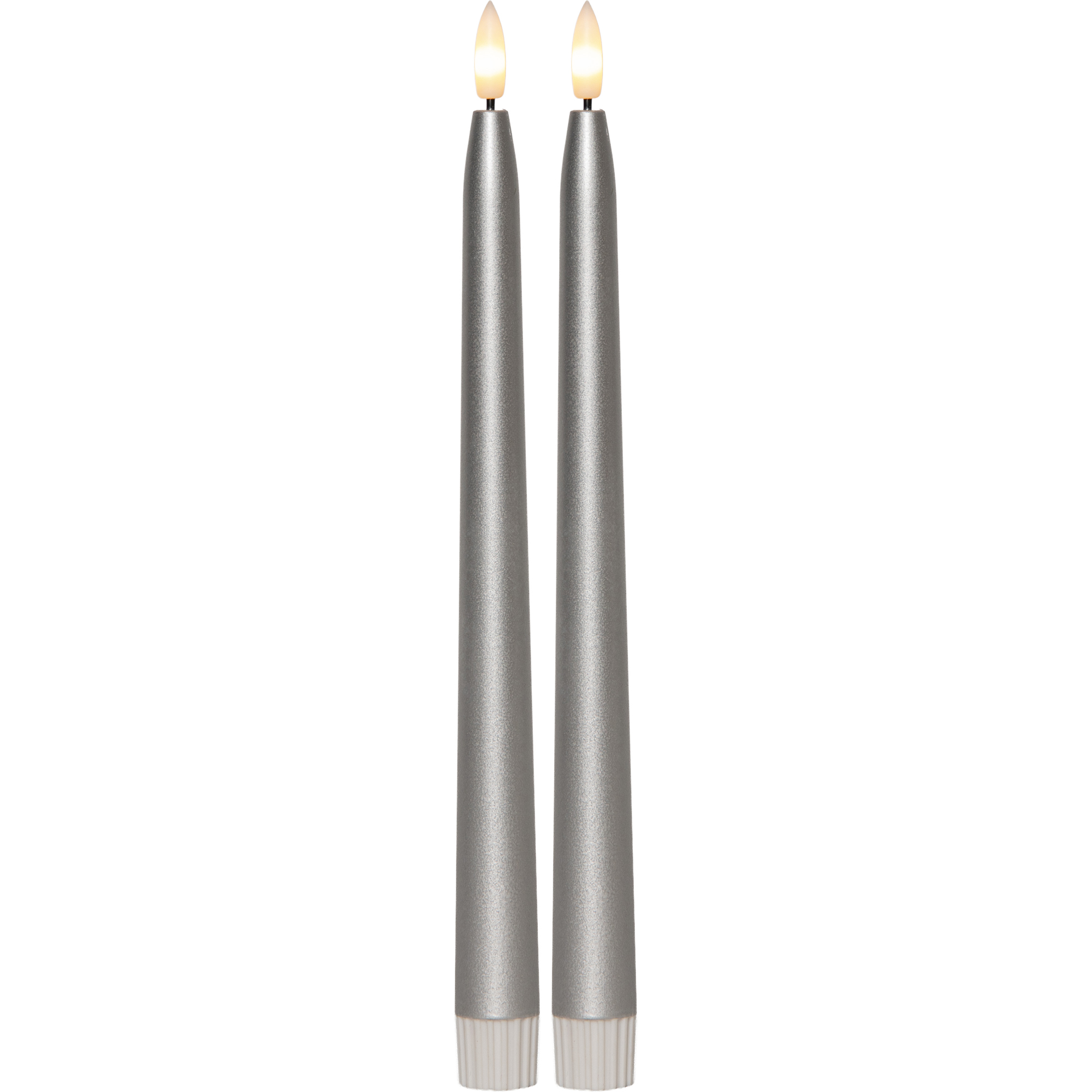 LED-Antikljus Star Trading 2-pack Flamme Metall