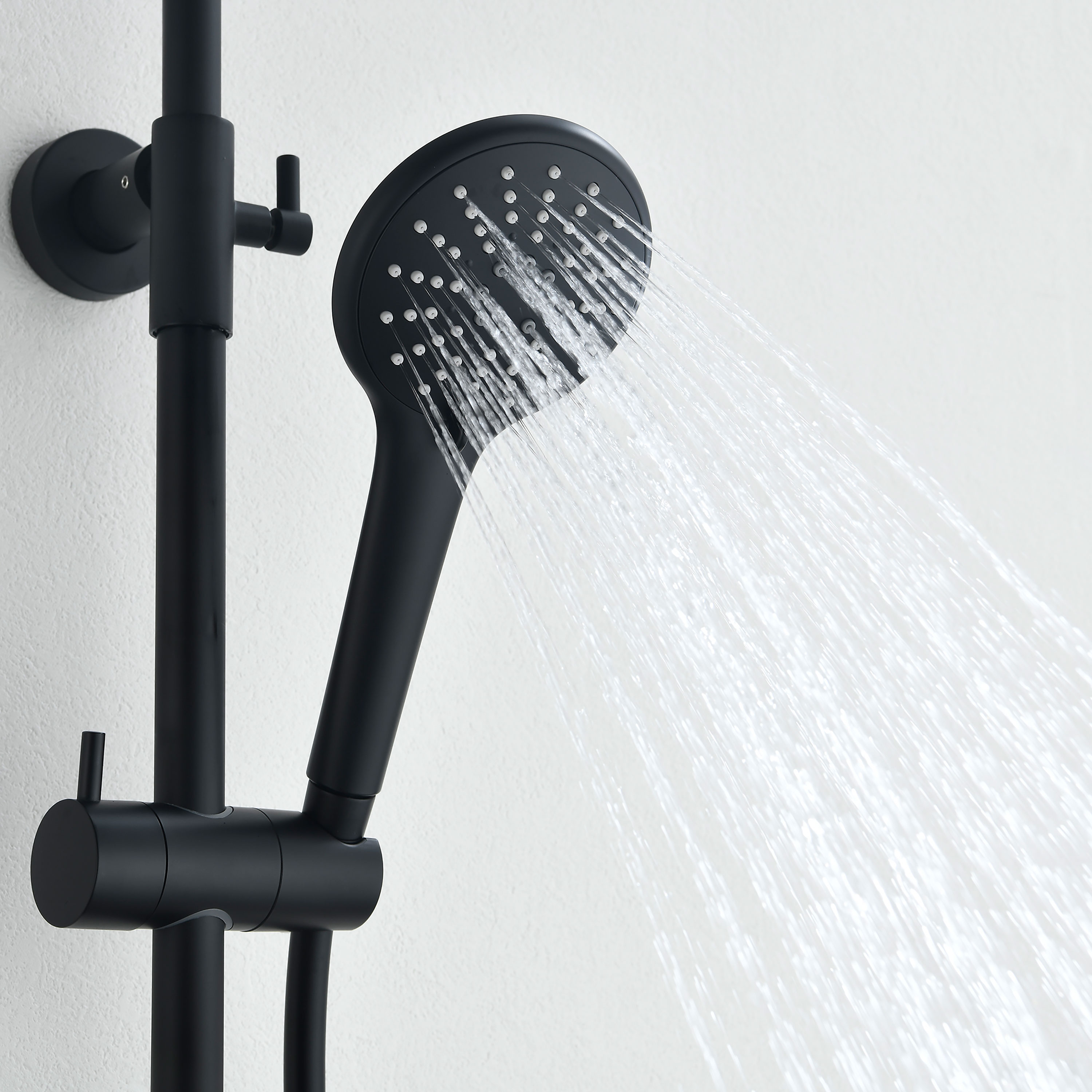 Takduschset Bathlife Väta Svart