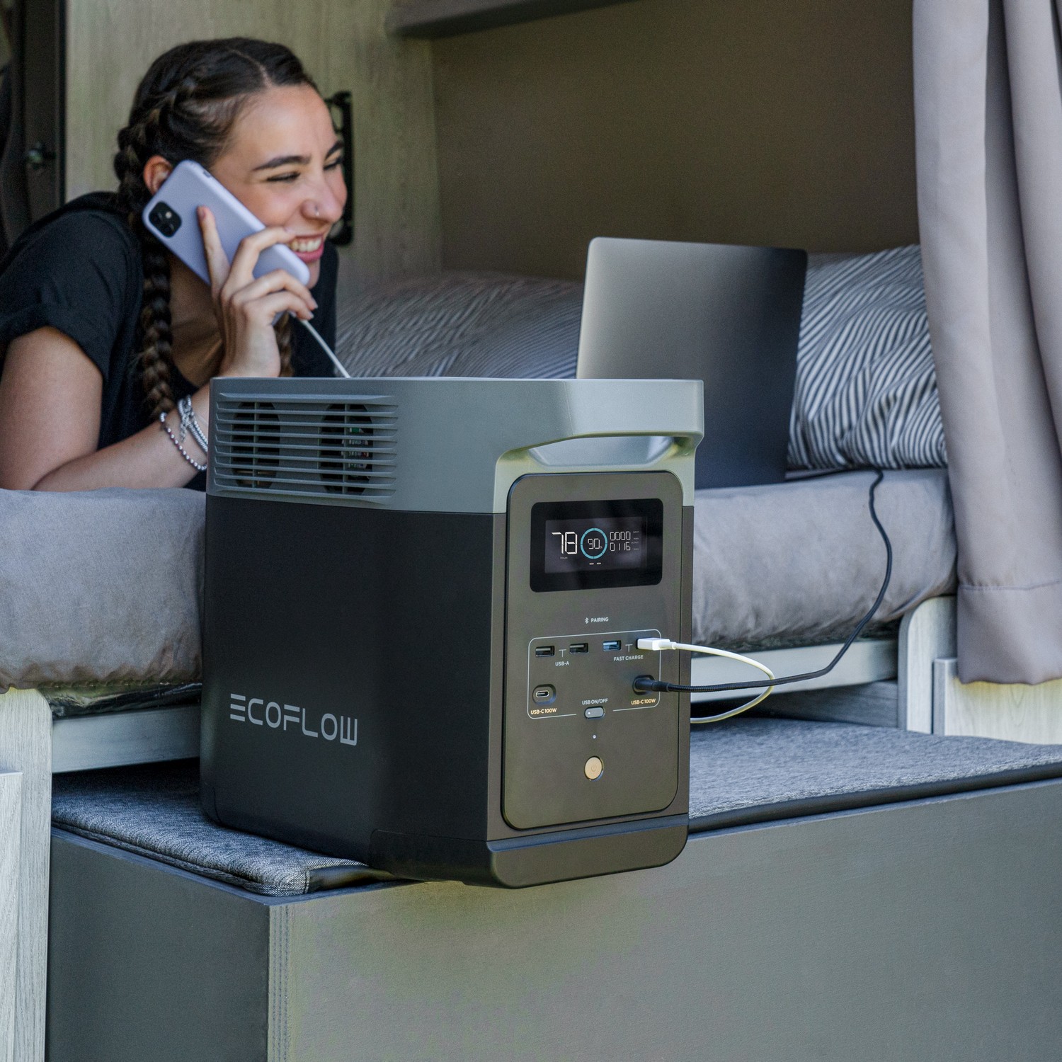 Powerstation Ecoflow Delta 2 Kapacitet 1024 (Wh)