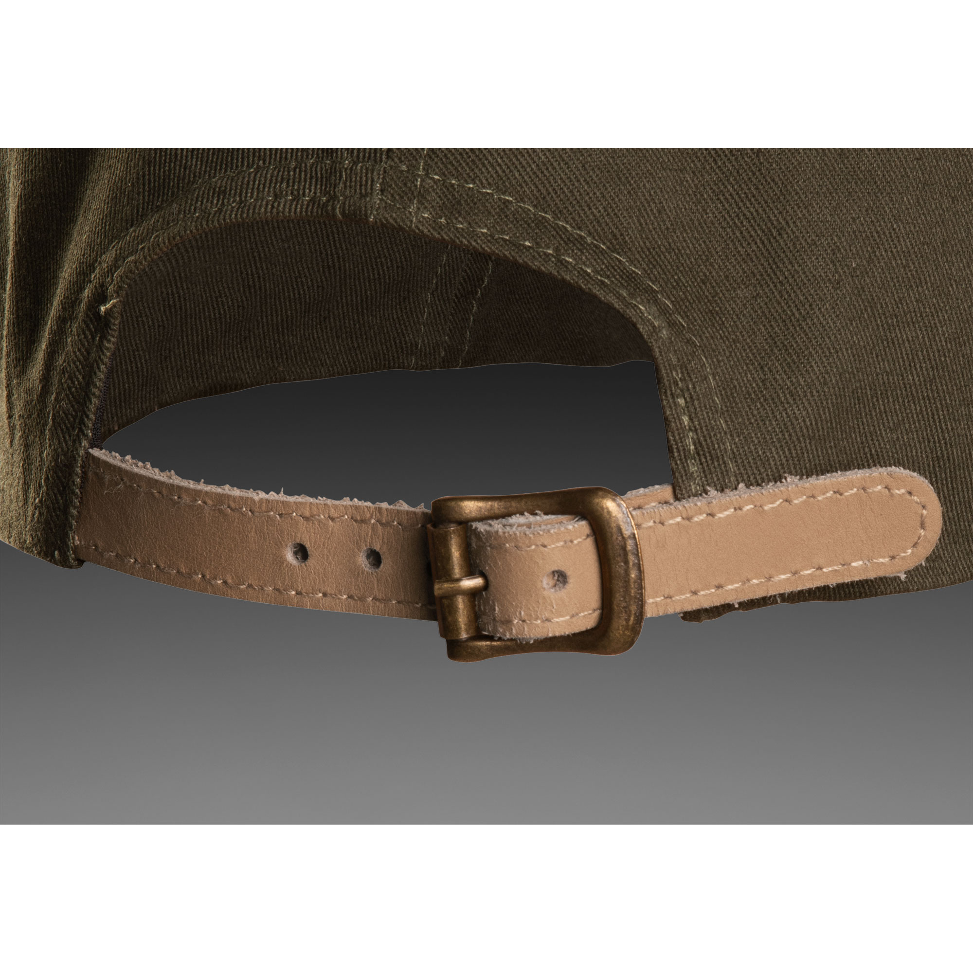 Keps Husqvarna Granitgrå med Läderdetaljer