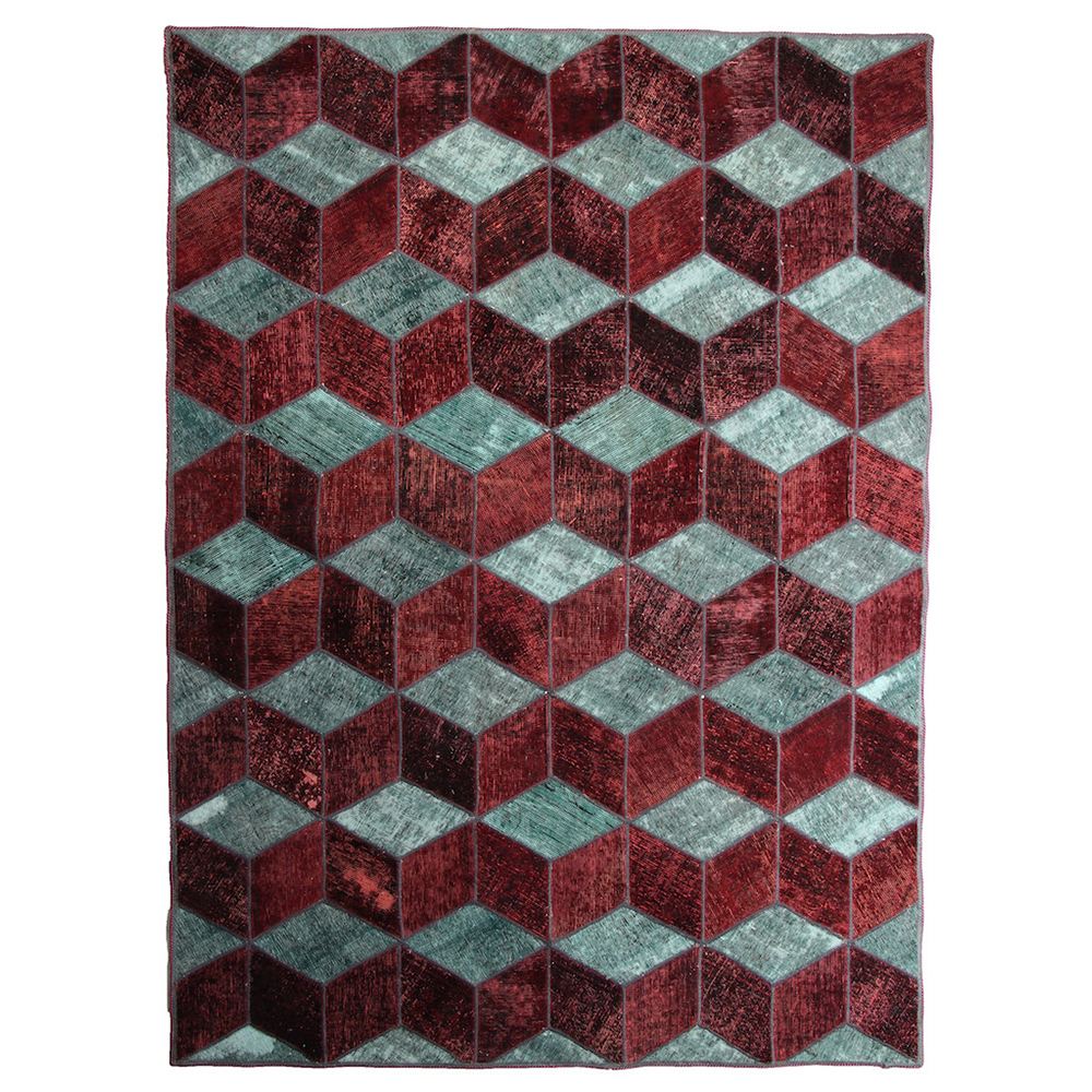 Persisk Patchworkmatta D-sign Handknuten 750783