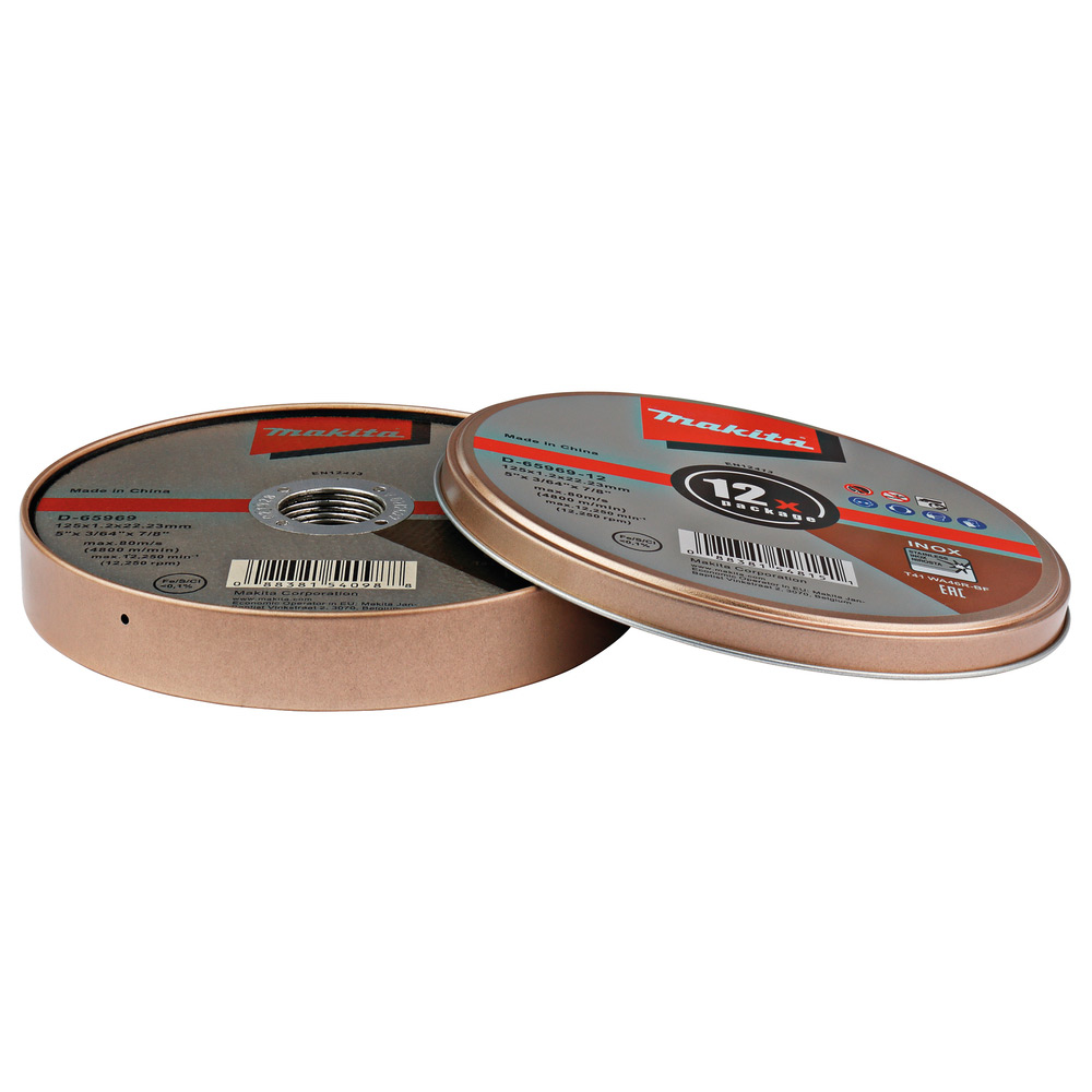 Kapskiva Makita D-65969-12 125 mm 12-pack