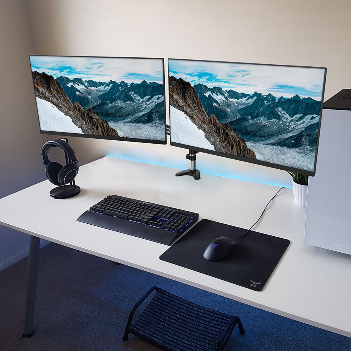 Monitor Arm Desire2 Duo Aluminium upp till 32"