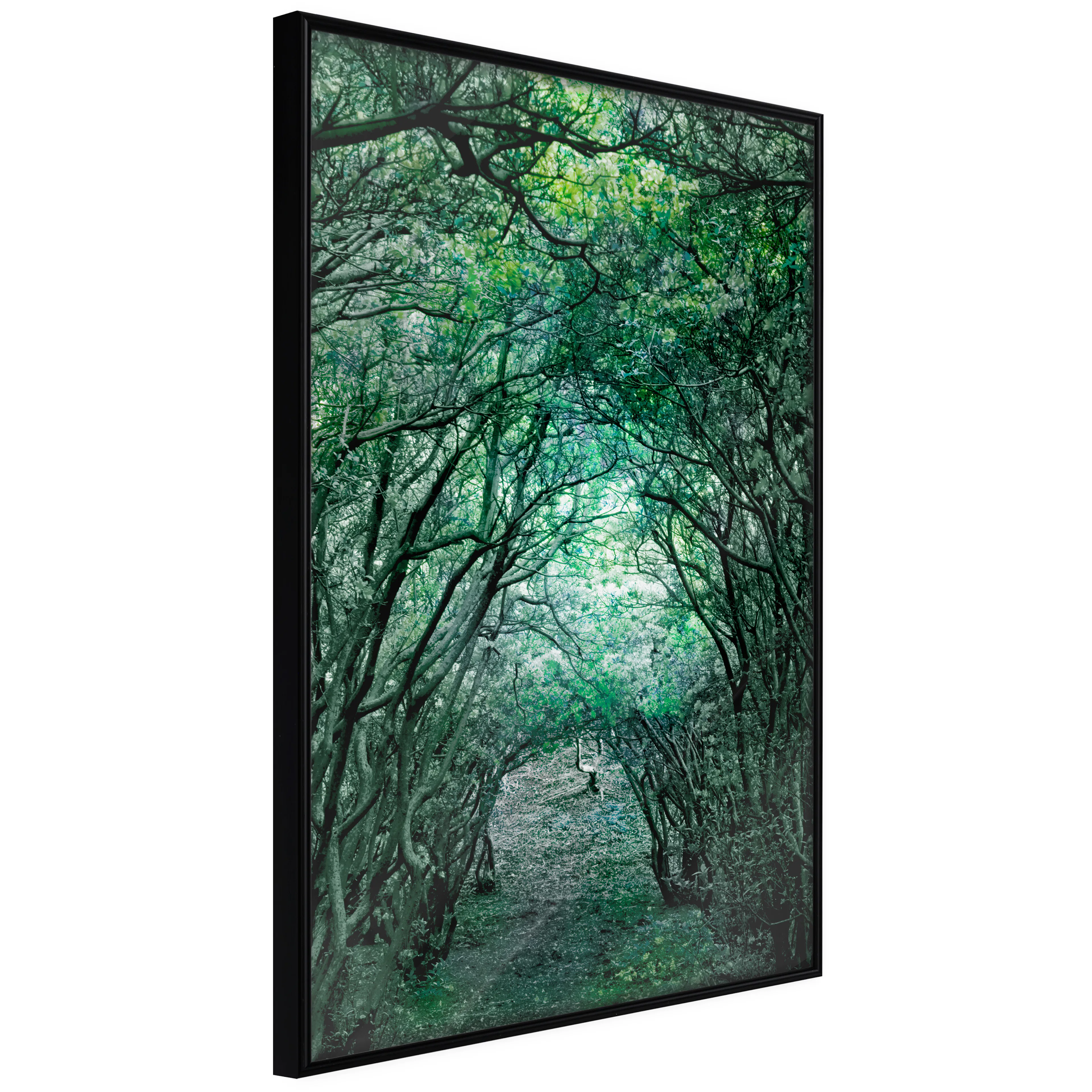 Affisch - Green Pergola [Poster] 20x30 Svart ram, 20x30 cm