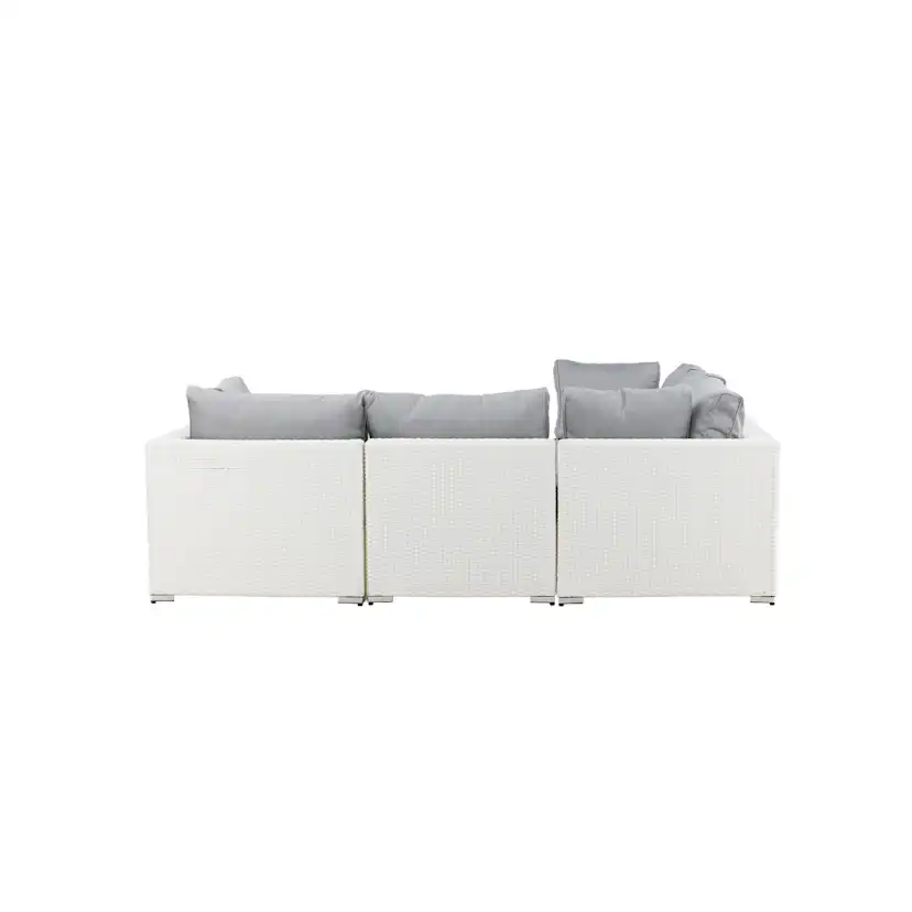 Amazon Modulsoffa 3+2+1 - Vit / grå dyna Vit