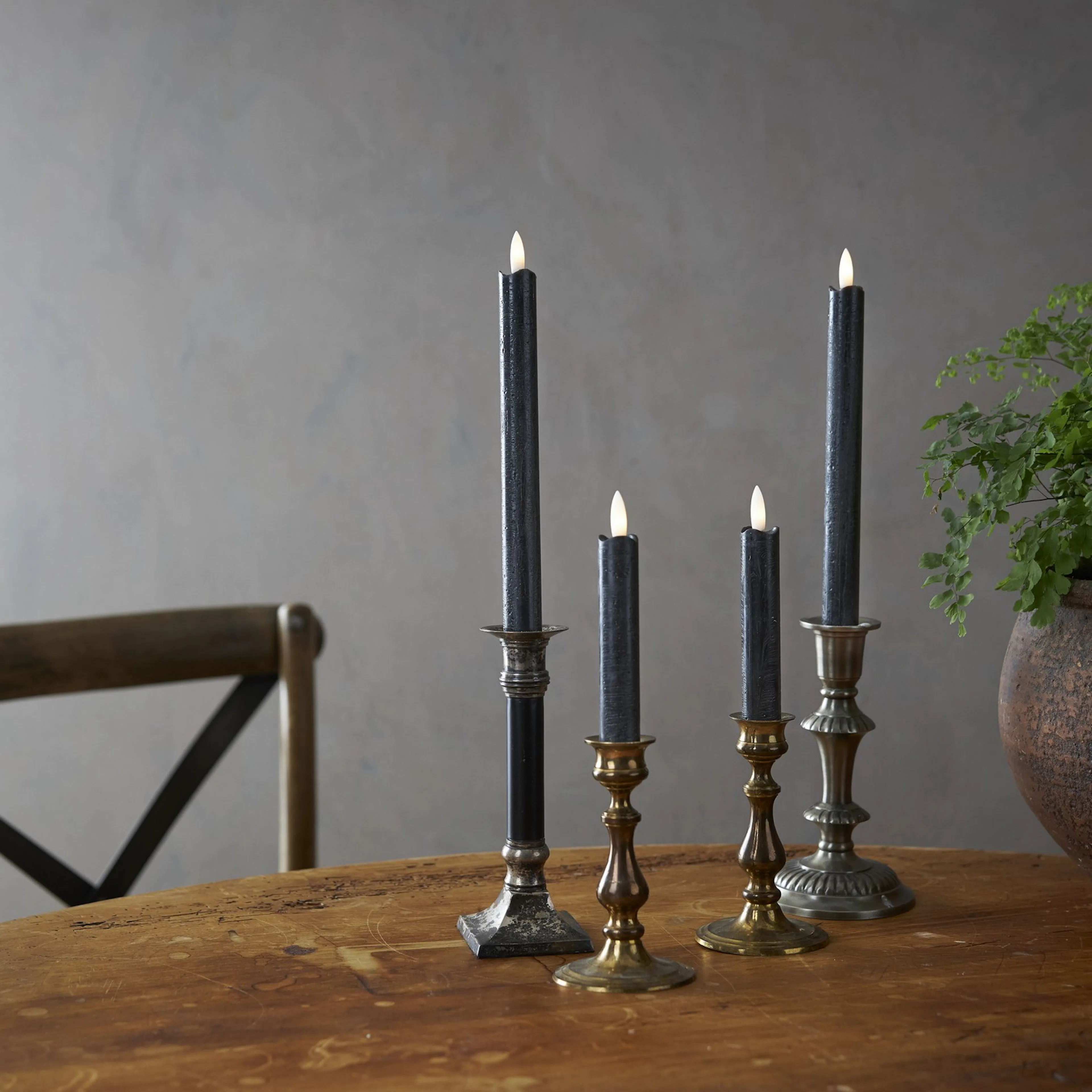 Antikljus Star Trading Flamme 2-pack Svart 150 mm