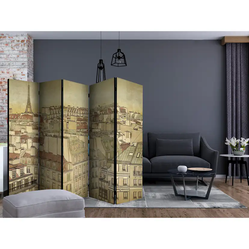 Rumsavdelare Skärmvägg Arkiio Good Bye Paris! II 225x172 cm