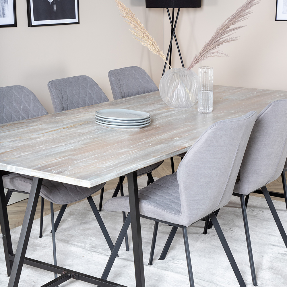 Matgrupp Venture Home Jenni med 6 Geneva Stolar