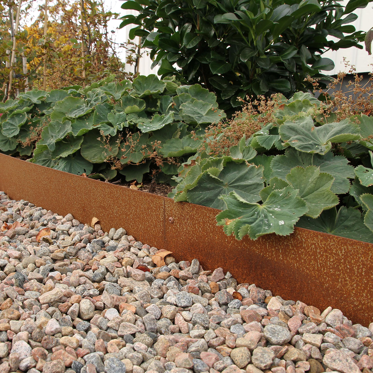 Planteringskant Flexigarden Corten 180 mm Hörn Justerbart