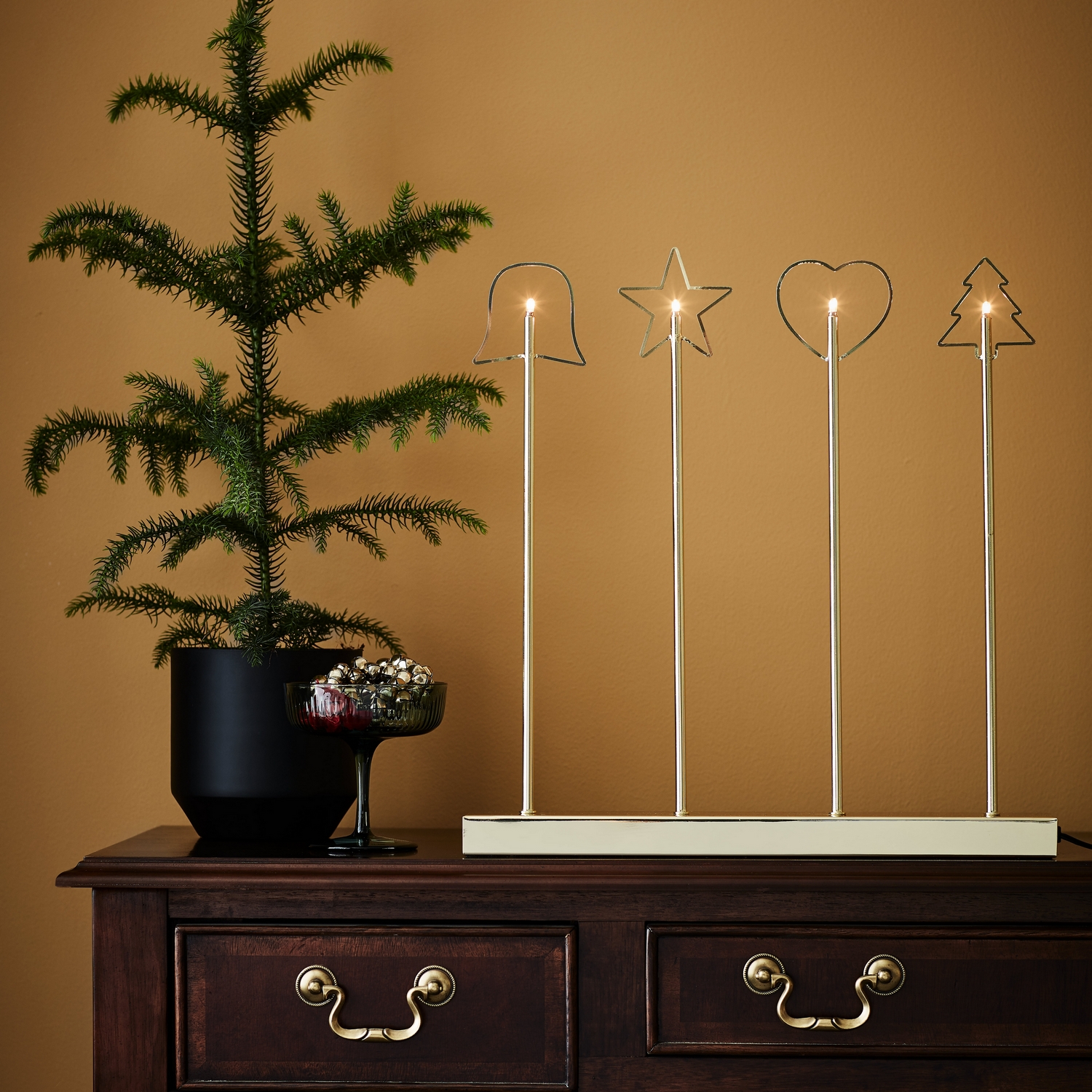 Adventsljusstake Markslöjd Ginger Candlestick 4L