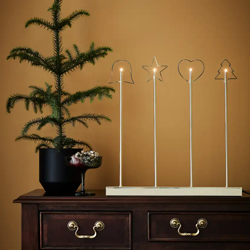 Adventsljusstake Markslöjd Ginger Candlestick 4L