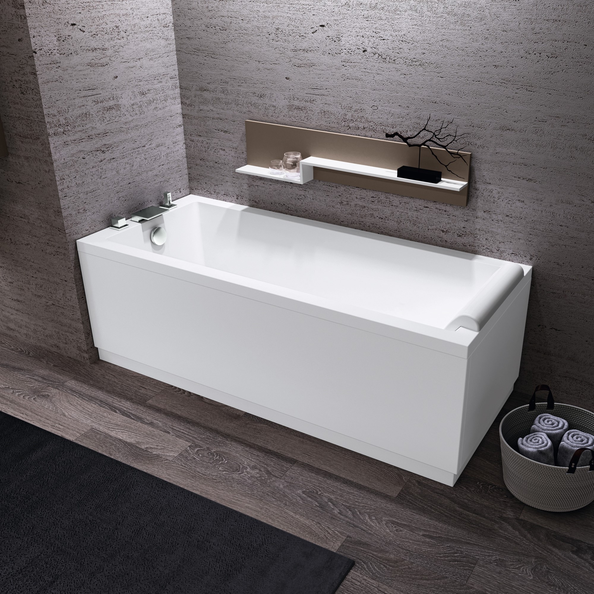 L-Panel Novellini Calos Vit