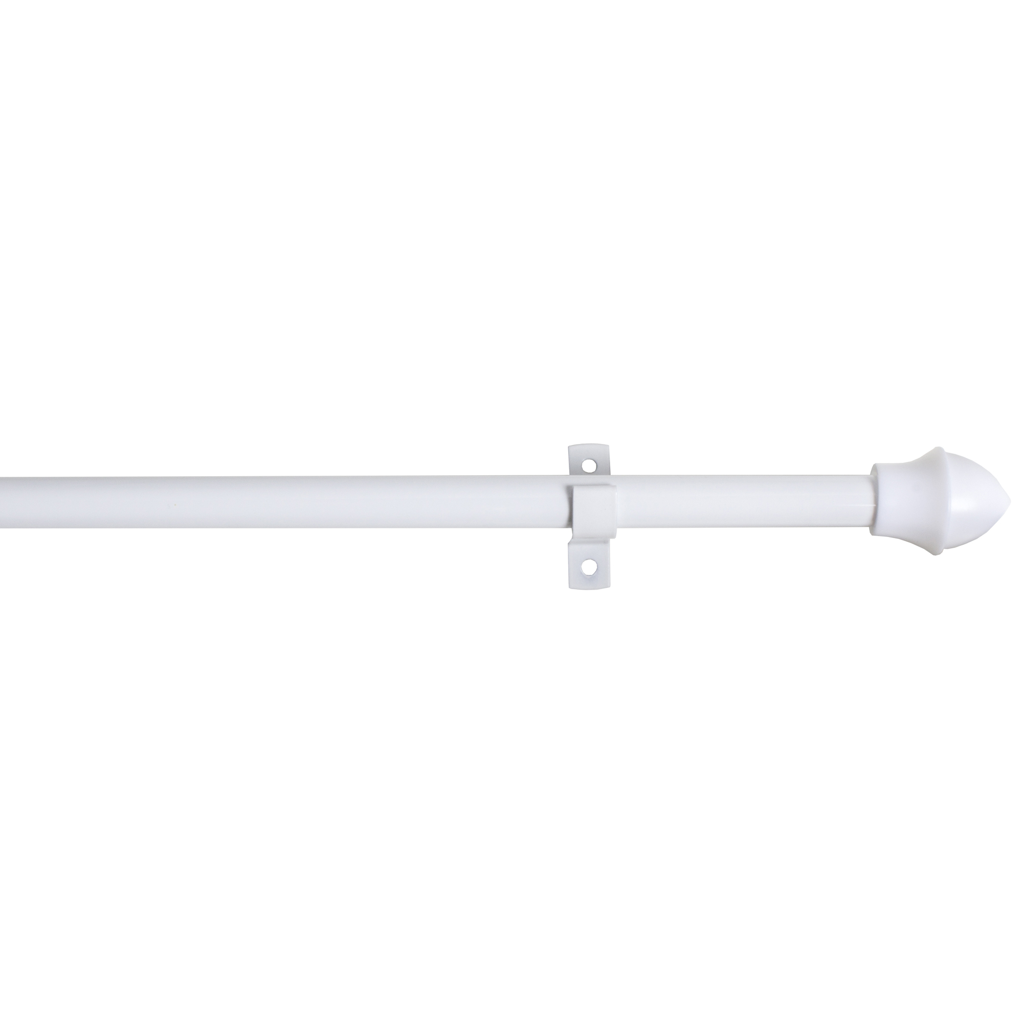 Gardinsstångsset Kirsch Caféstång Vit för Gardinupphängning