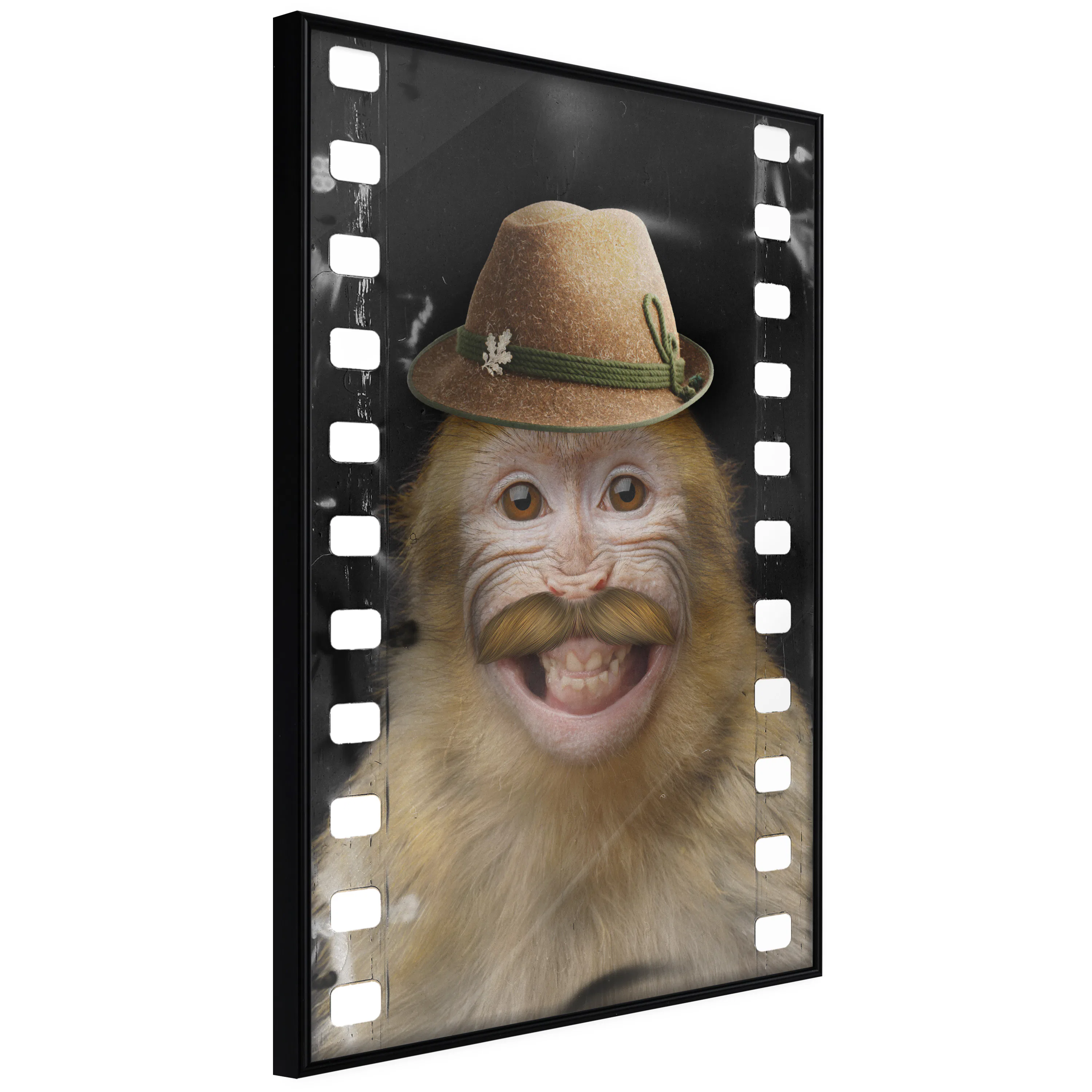 Poster Artgeist Affisch Monkey In Hat