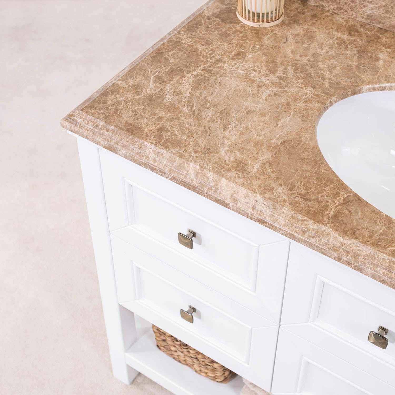 Tvättställsskåp Vesani Utah Beige Marmor