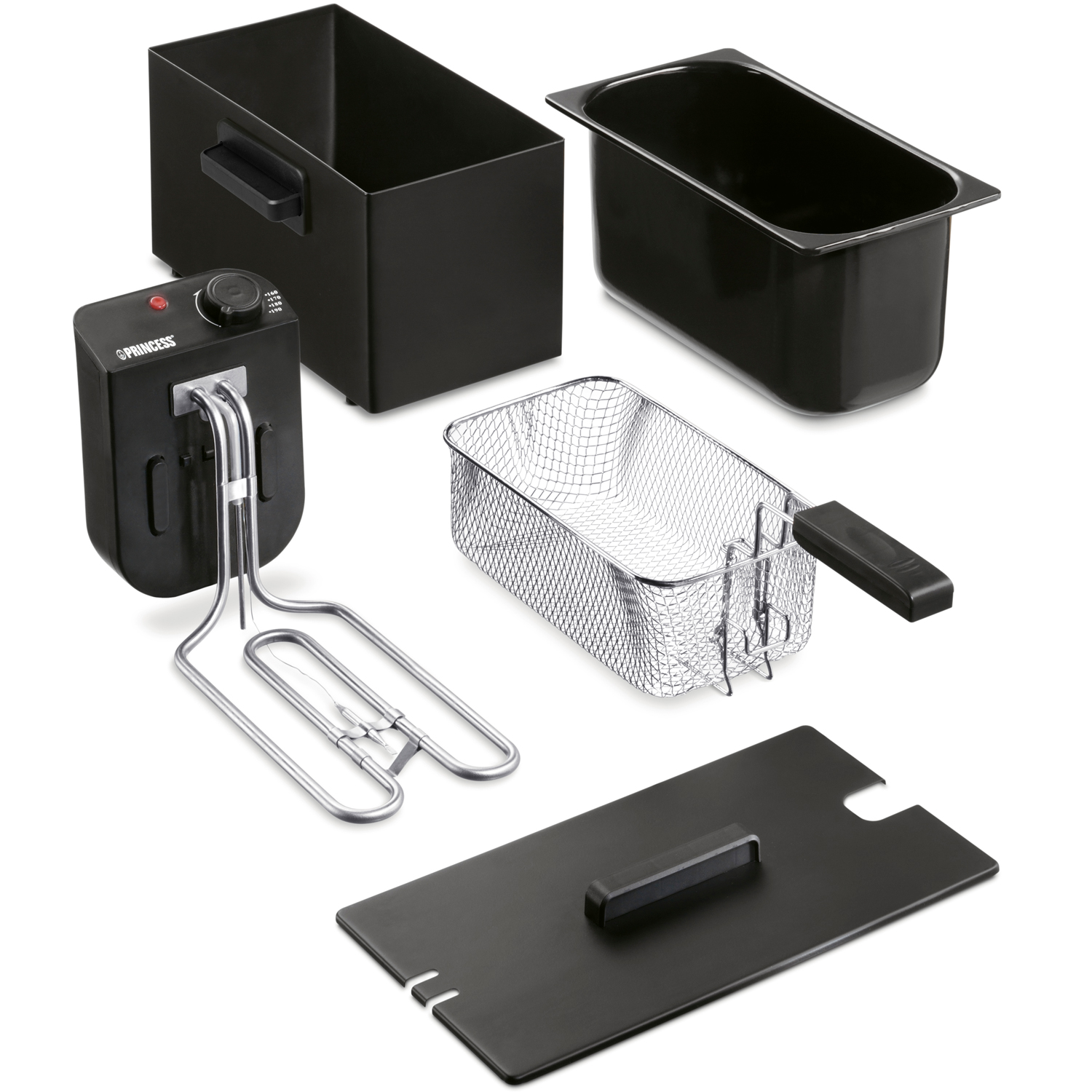 Fritös Princess 3l Rostfritt Stål Svart