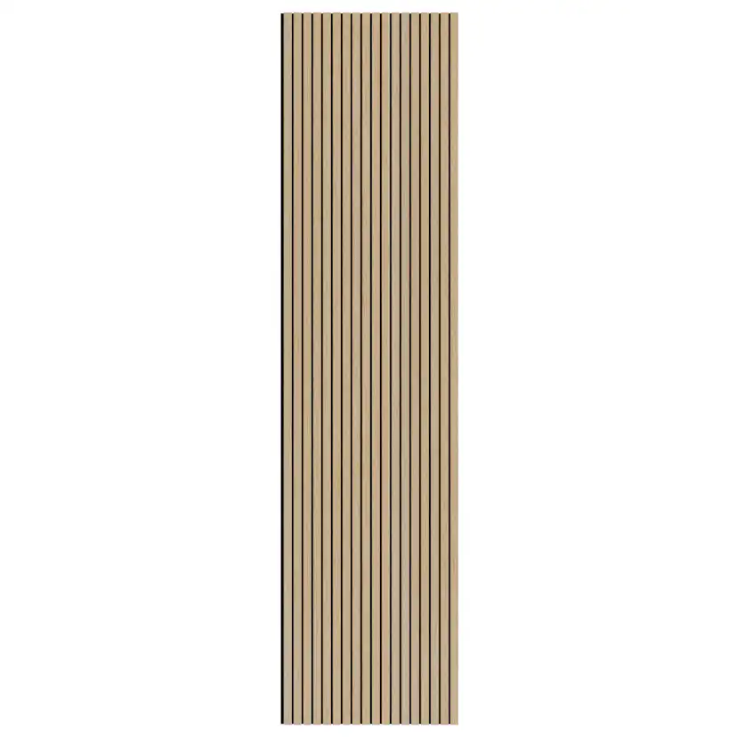 Akustikpanel Evella Slim Line ljus ek 2650 x 594 mm