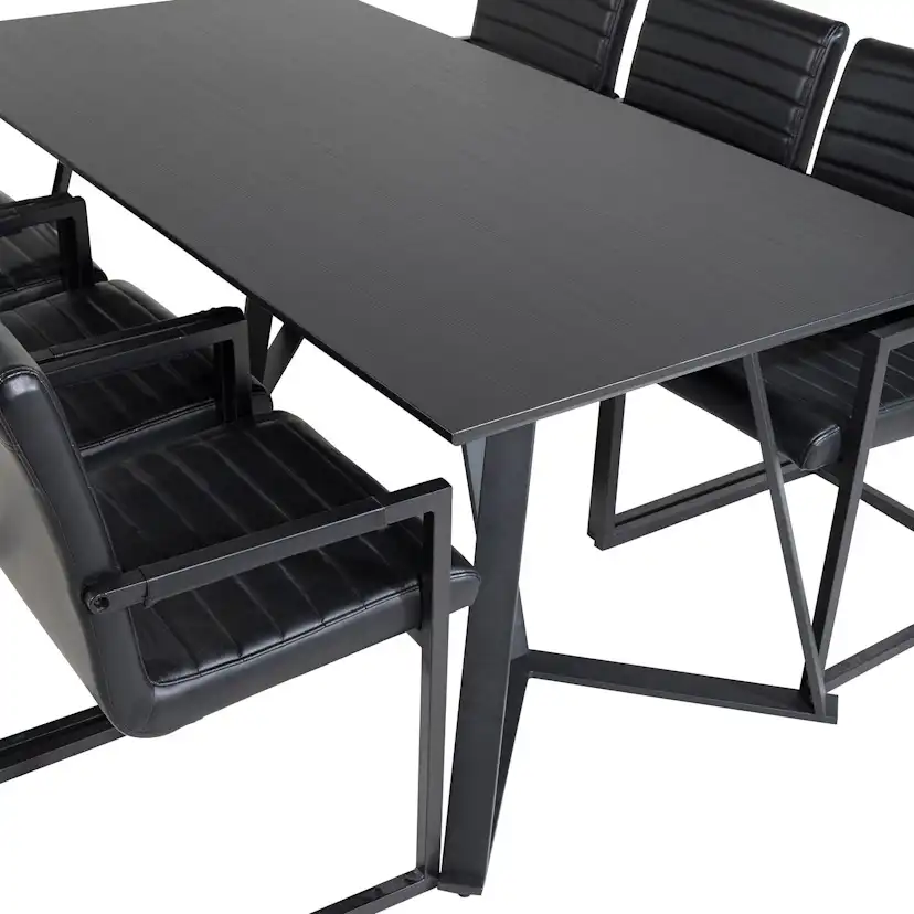 Matgrupp Venture Home Madde med 6 Asta Stolar