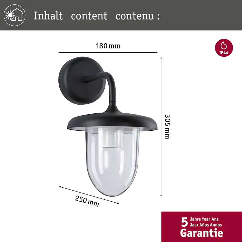 Fasadbelysning Paulmann Vintario Seawater Resistant IP44 230V E27