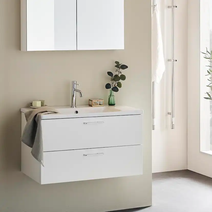 TVÄTTSTÄLLSSKÅP NEO VIT MATT MED TVÄTTSTÄLL 800 Färg: Vit, Bredd: 810mm
