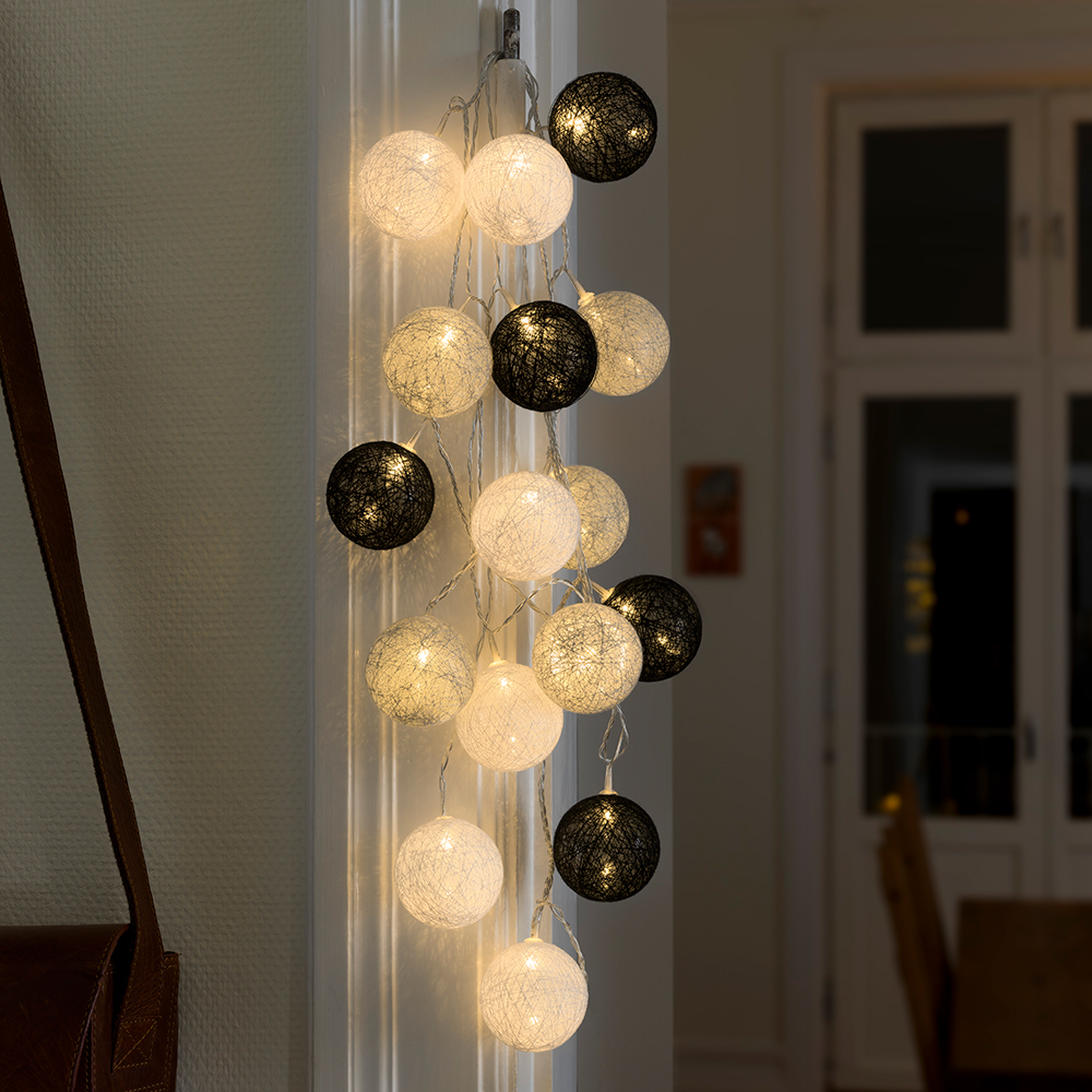 Ljusslinga Gnosjö Konstsmide Garnbollar 16 Stora