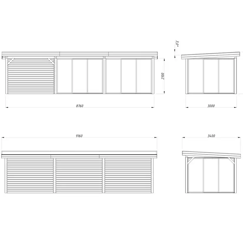 Uterum Palmako Lenna 24,9 m2 Set 417 Slide