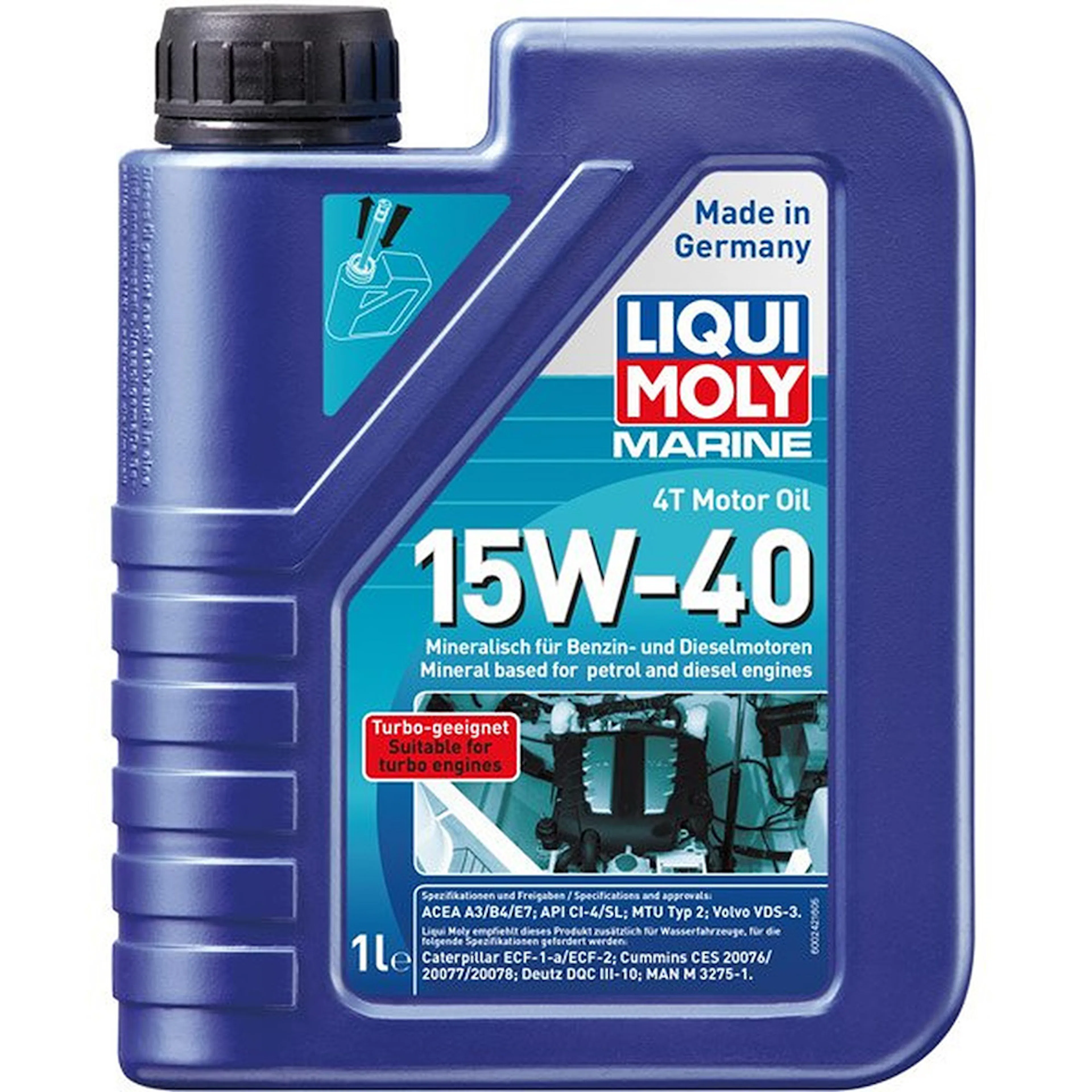 Liqui Moly marine 4T motorolja 15W-40 5l 5L