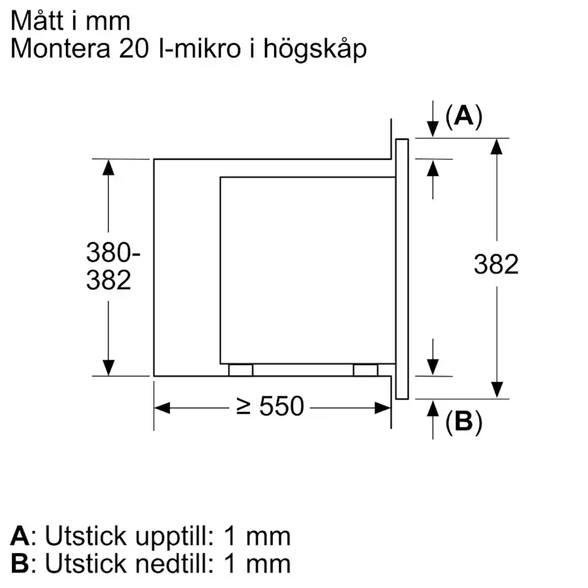 Inbyggnadsmikro Bosch BFL623MB3 Serie 2