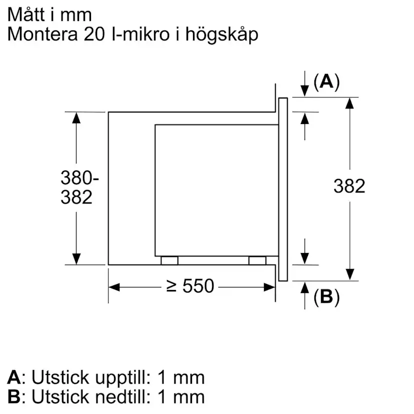 Inbyggnadsmikro Bosch BFL623MB3 Serie 2