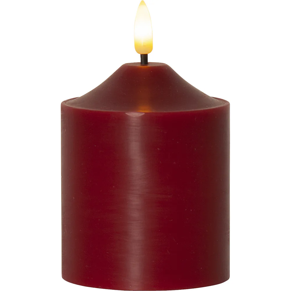 LEDBlockljus Flamme 7,5x12 cm