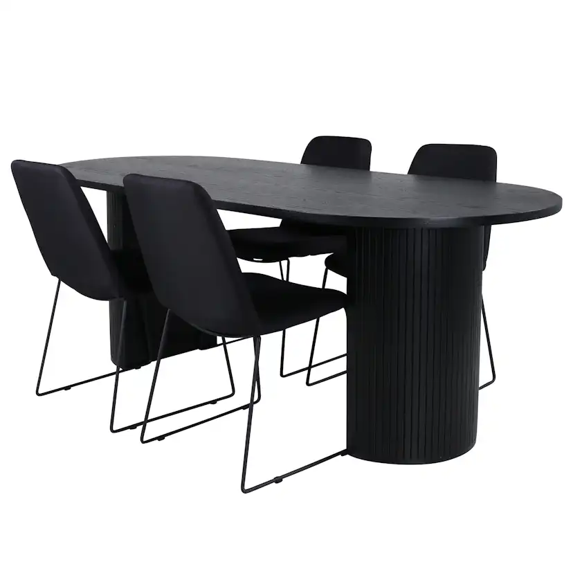 Matgrupp Venture Home Bianca med 4 Muscot Stolar
