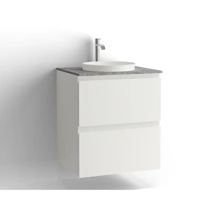 Tvättställsskåp Vedum Flow 600x478 med 2 Lådor