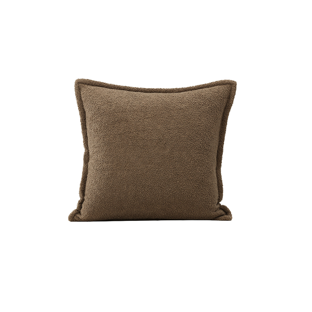 Tuva Cushion Cover Teddy fur - Brown Brun