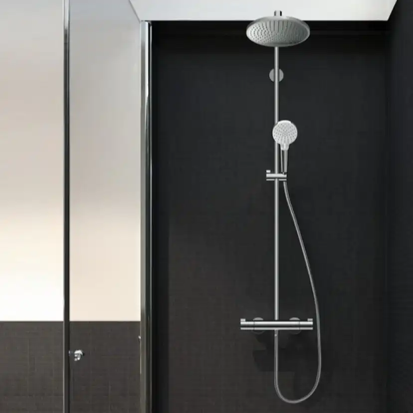 Takduschset Hansgrohe Crometta S 240 1jet Showerpipe 160 cc 160 cc utan EcoSmart