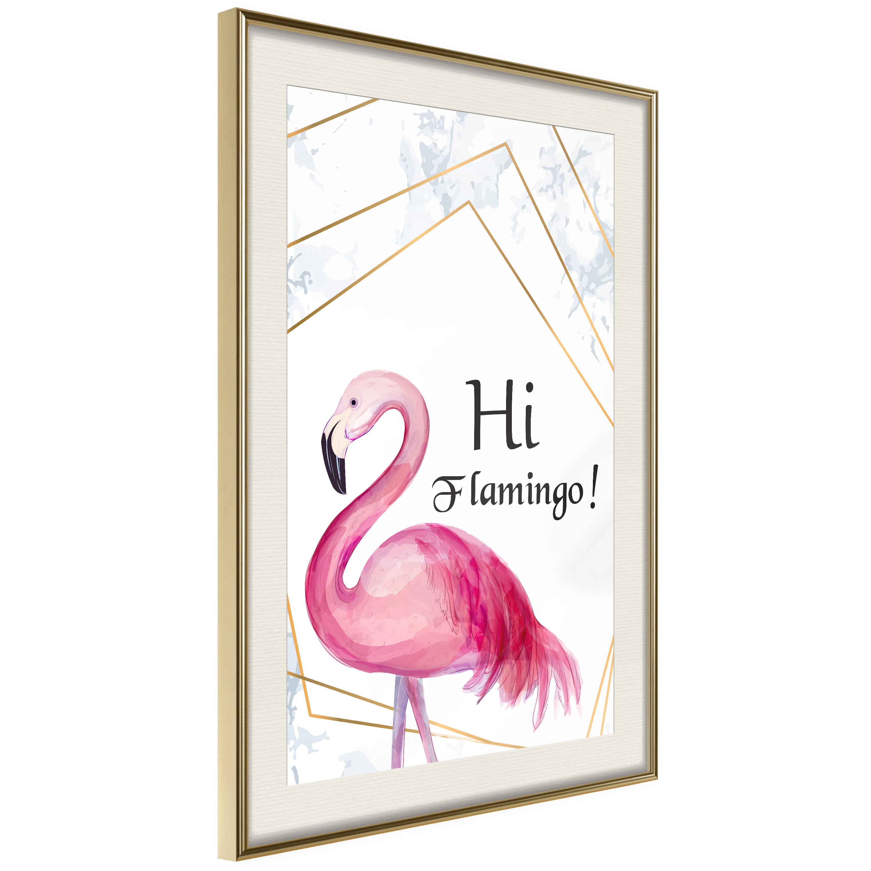 Poster Artgeist Affisch Hi Flamingo!