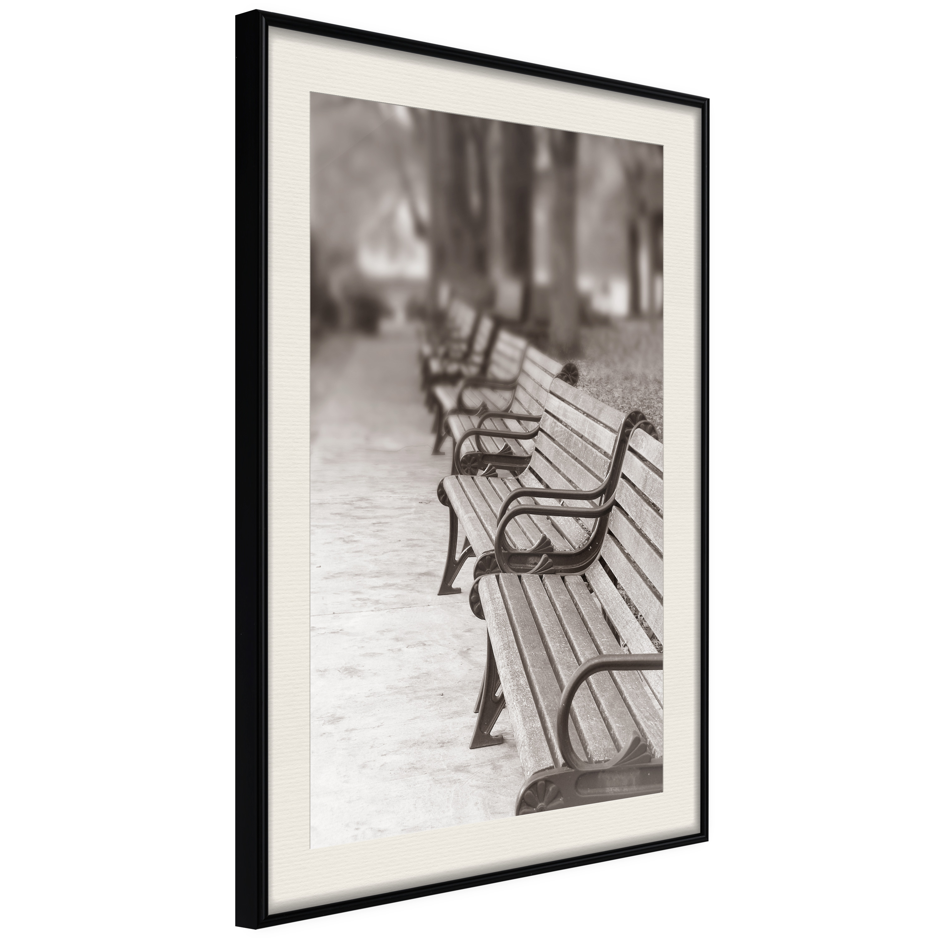 Poster Artgeist Affisch Park Benches