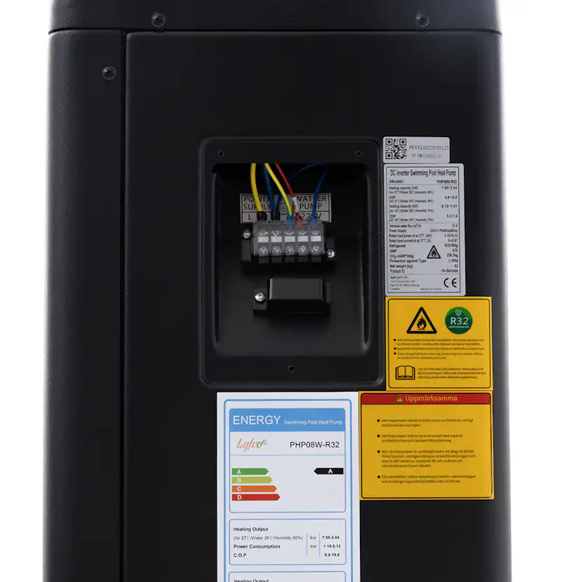 Poolvärmepump Lyfco 7,95kW Inverter R32 Wifi ABS
