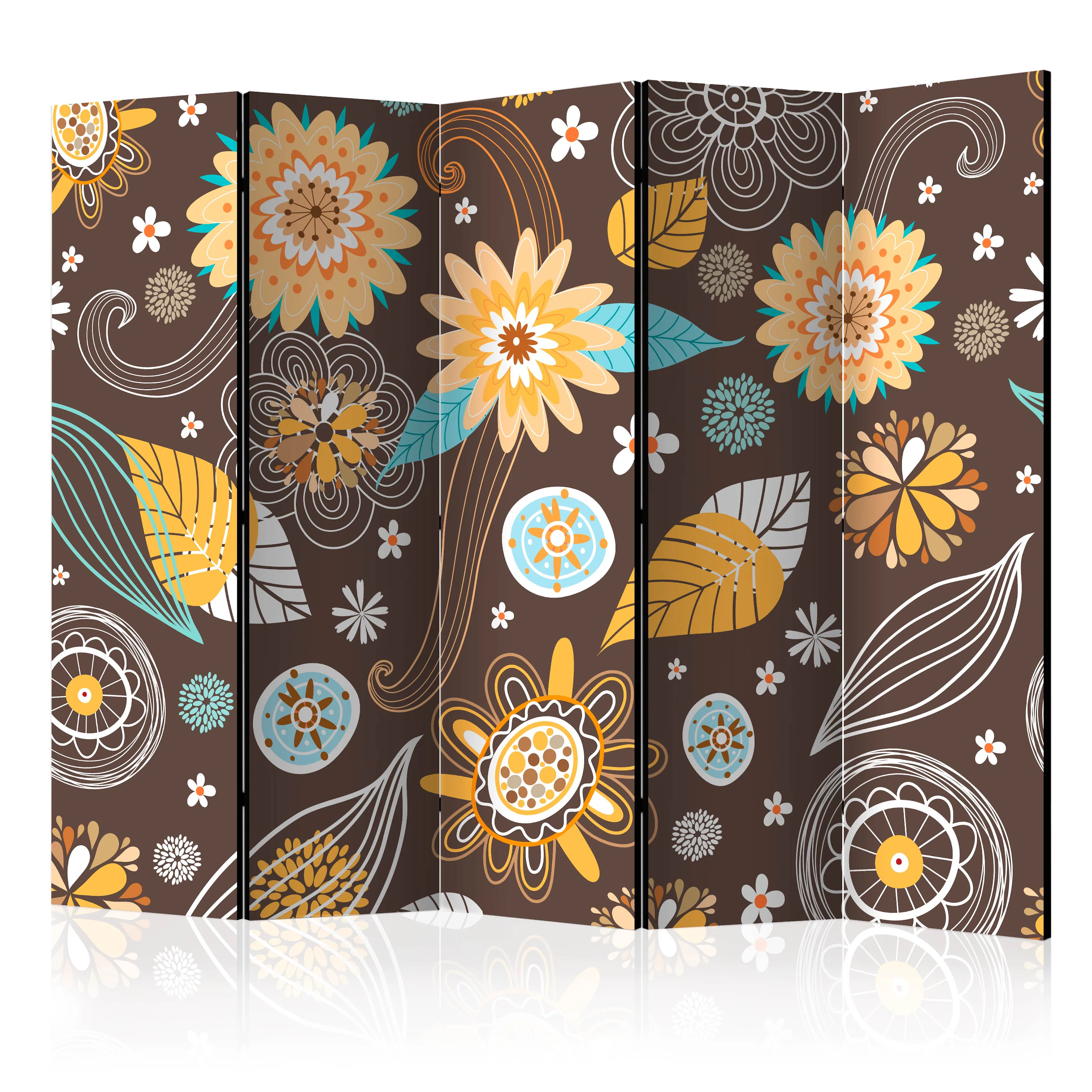 Rumsavdelare Skärmvägg Arkiio Transparent Flowers II 225x172 cm
