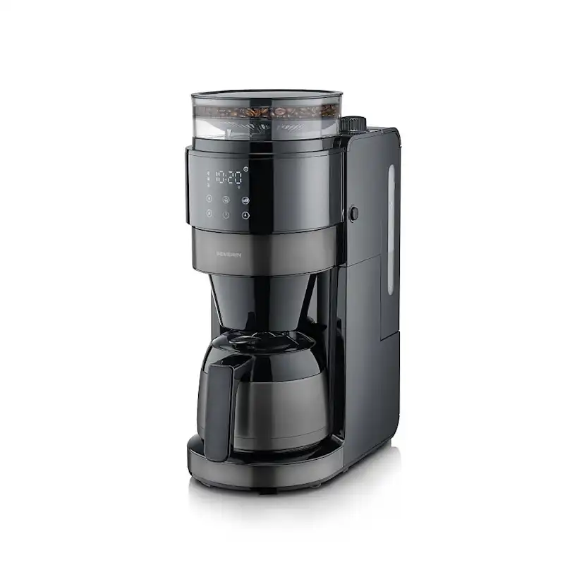 Kaffebryggare med kvarn Severin Dark Inox KA 4831