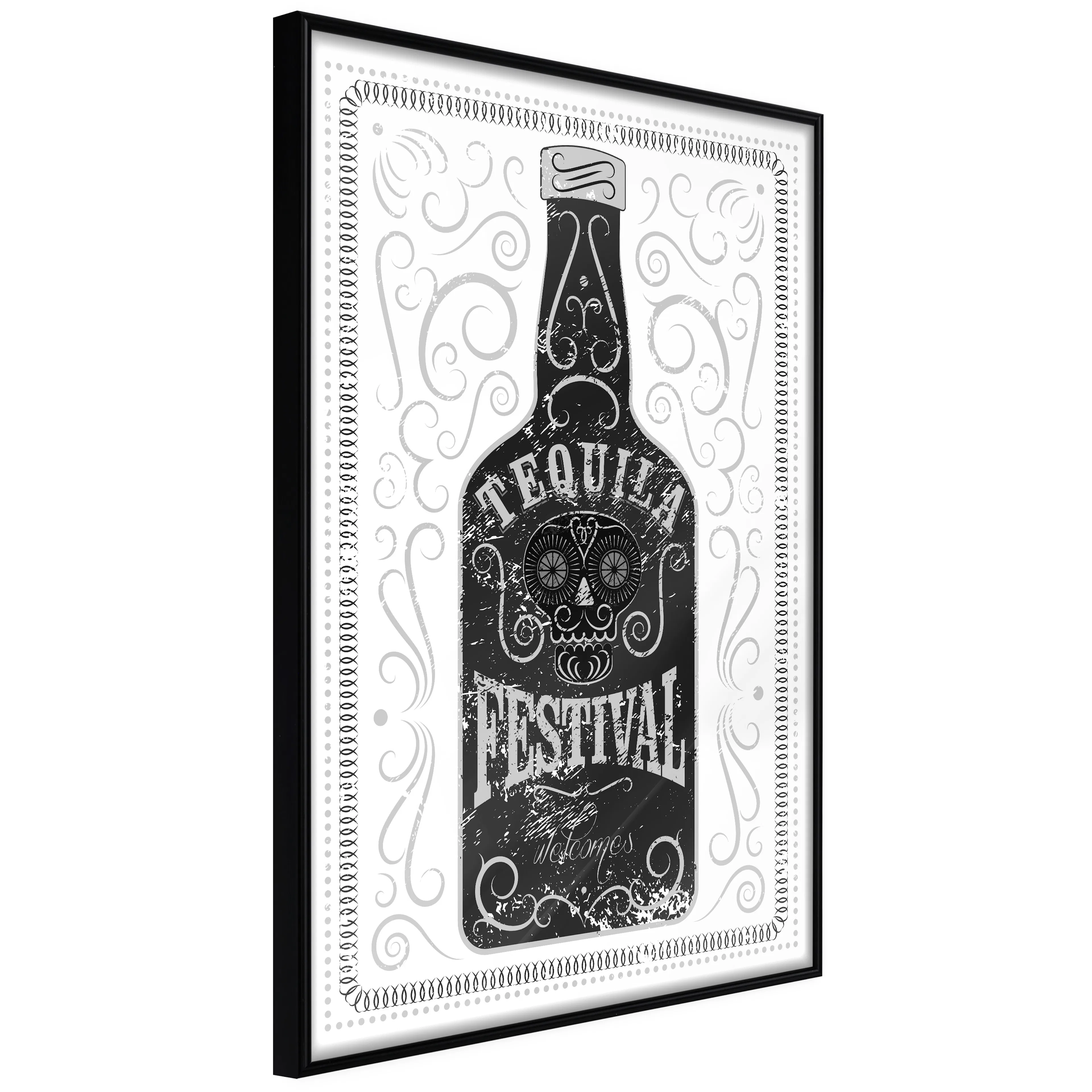 Affisch - Tequila Festival [Poster] 20x30 Svart ram, 20x30 cm