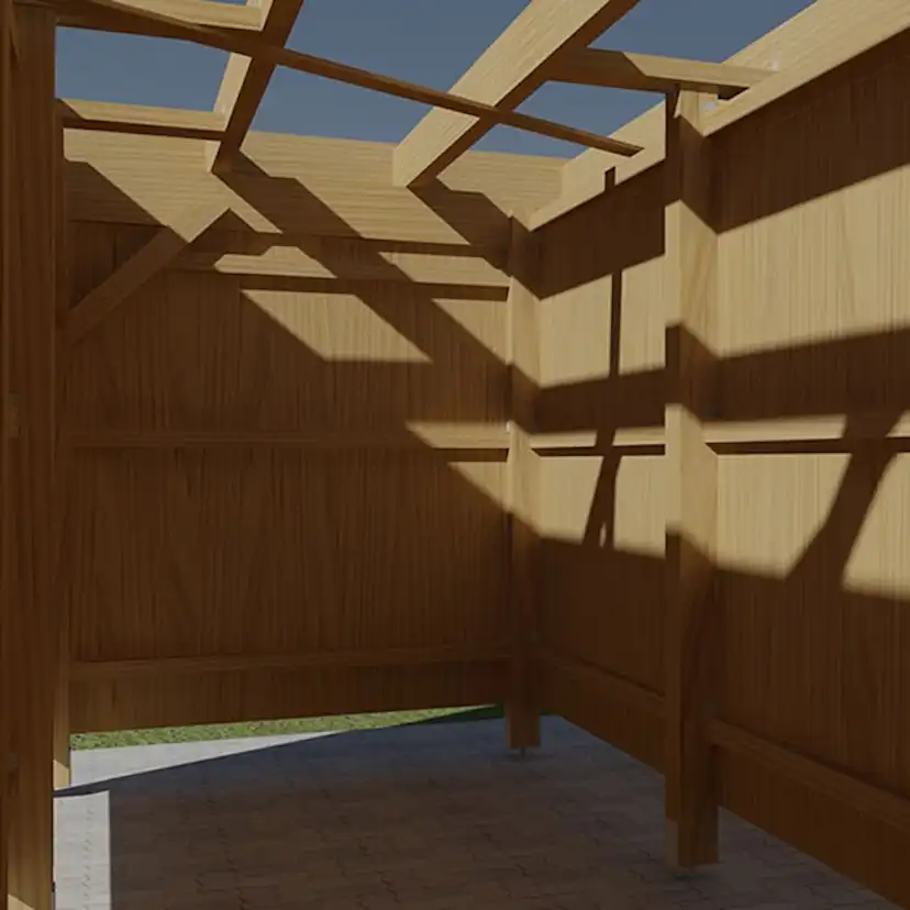 Förråd till Carport Karl 23,1 m2 Obehandlad