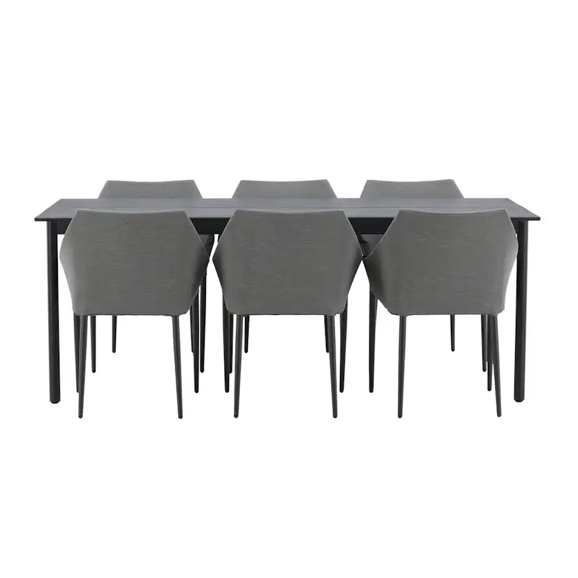 Matgrupp Utomhus Venture Home Modena 200x100 cm med 6 Spoga Trädgårdsstolar