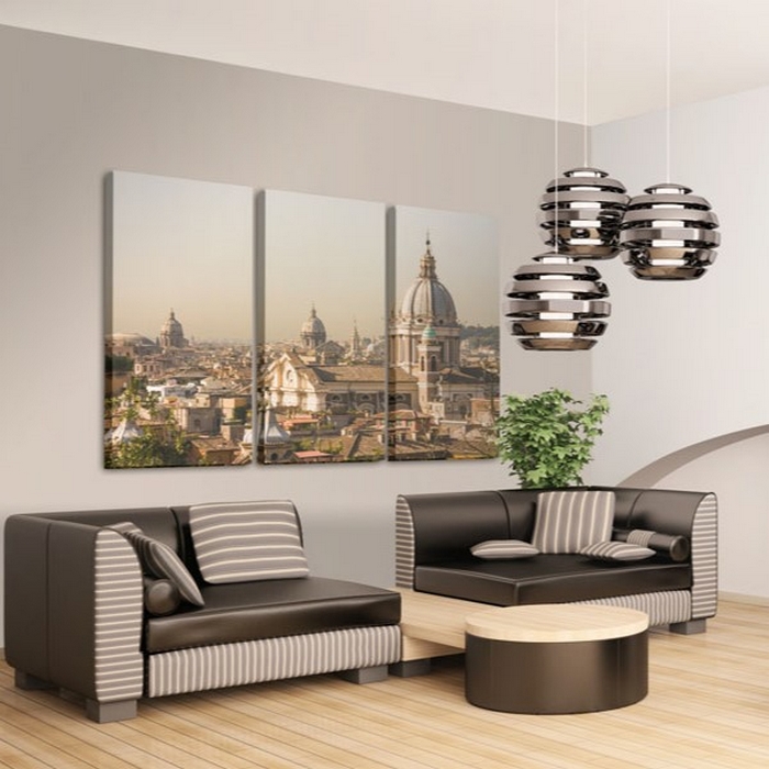 Tavla Arkiio Above The Roofs Of The Eternal City 60x40