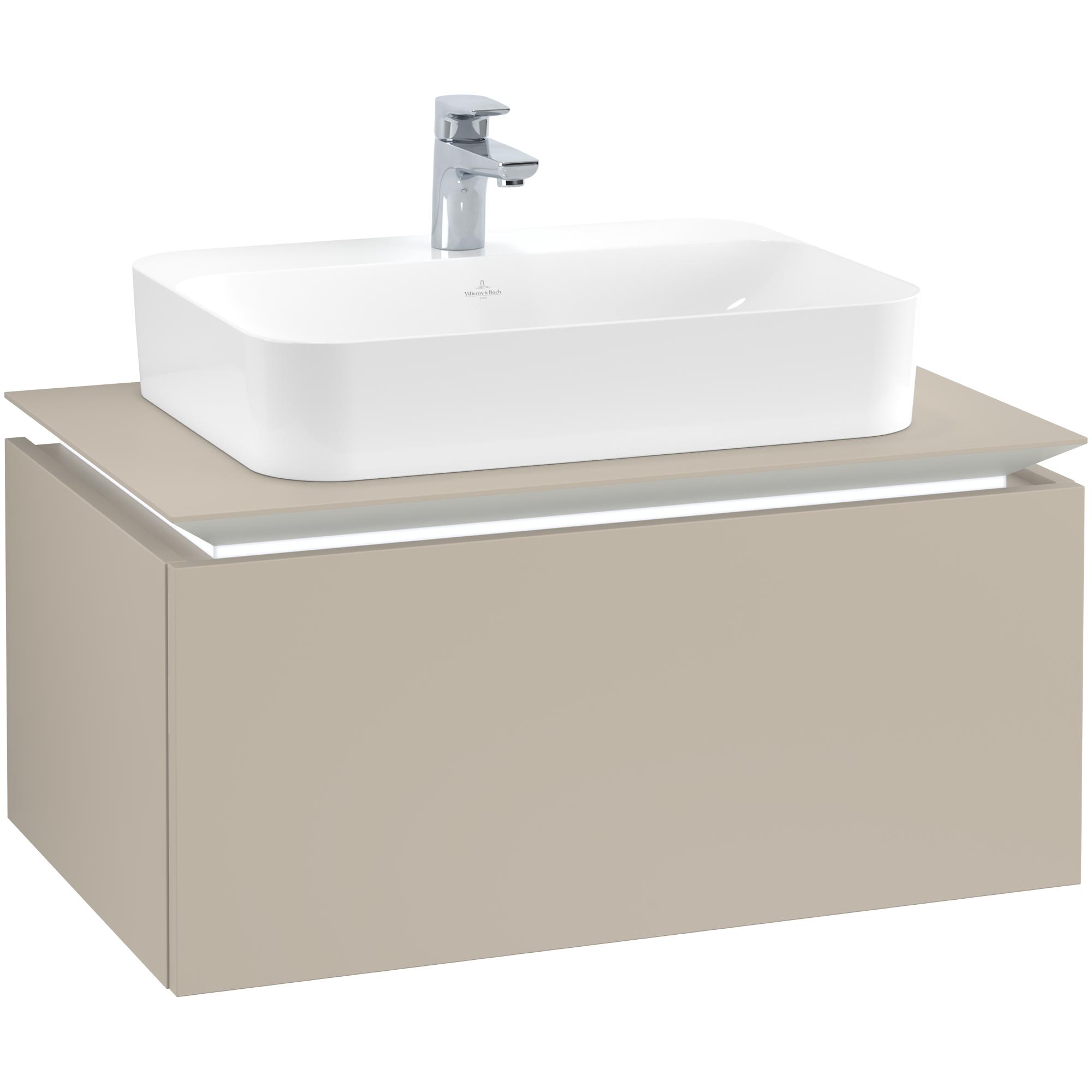 Tvättställsskåp Villeroy & Boch Legato Kompakt med 1 Låda för Ytmonterat Tvättställ från Finion & Memento