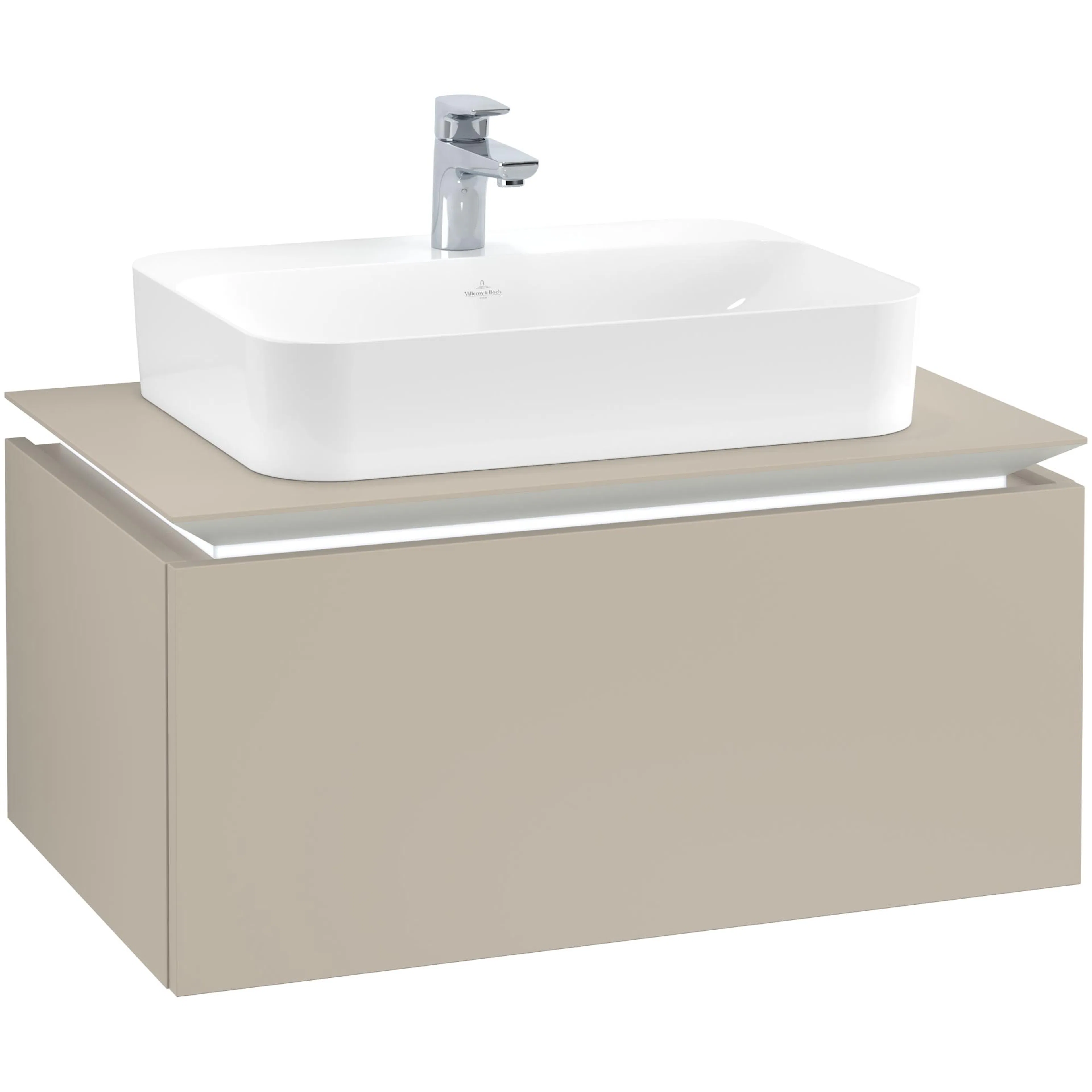 Tvättställsskåp Villeroy & Boch Legato Kompakt med 1 Låda för Ytmonterat Tvättställ från Finion & Memento