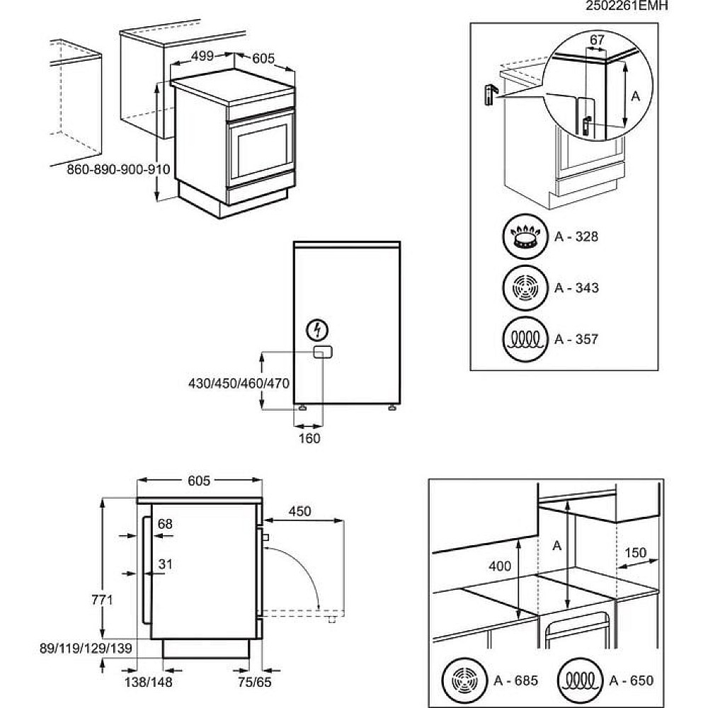 Induktionsspis Electrolux LKI540001W