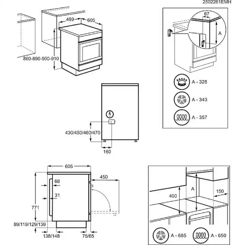 Induktionsspis Electrolux LKI540001W